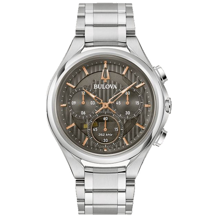 Bulova Men's Curv Grey Dial Watch - 96A298