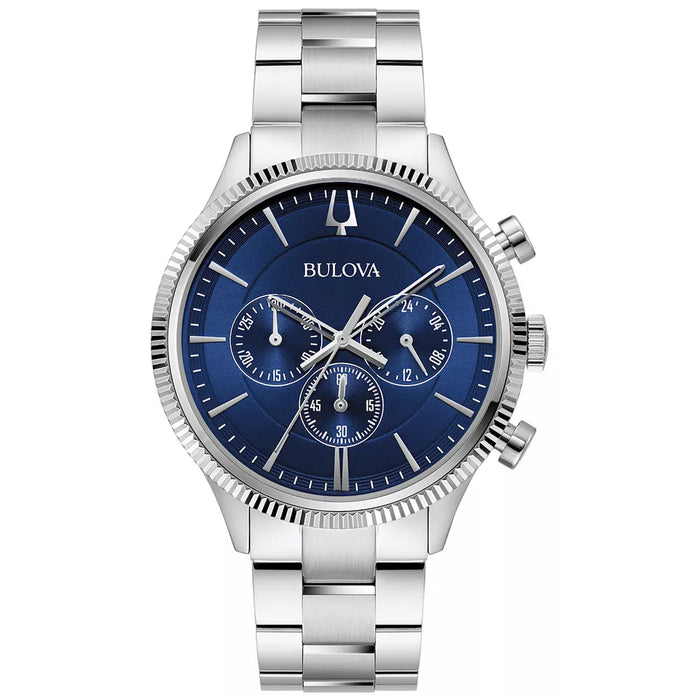 Bulova Men's Classic Blue Dial Watch - 96A324