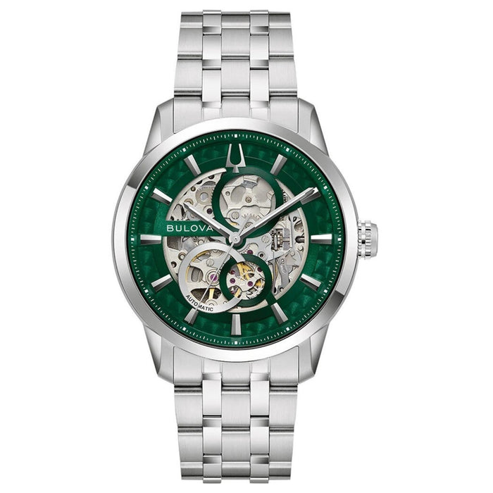 Bulova Men's Sutton Green Dial Watch - 96A329