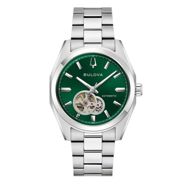 Bulova Men's Surveyor Green Dial Watch - 96A349
