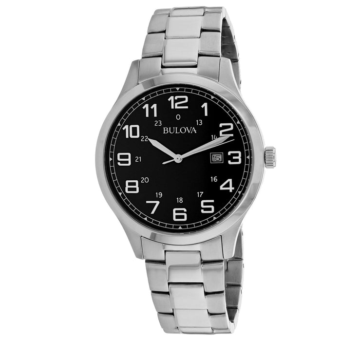 Bulova Men's Dress Black Dial Watch - 96B274