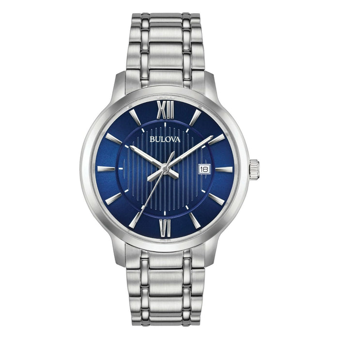 Bulova Men's Classic Blue Dial Watch - 96B282