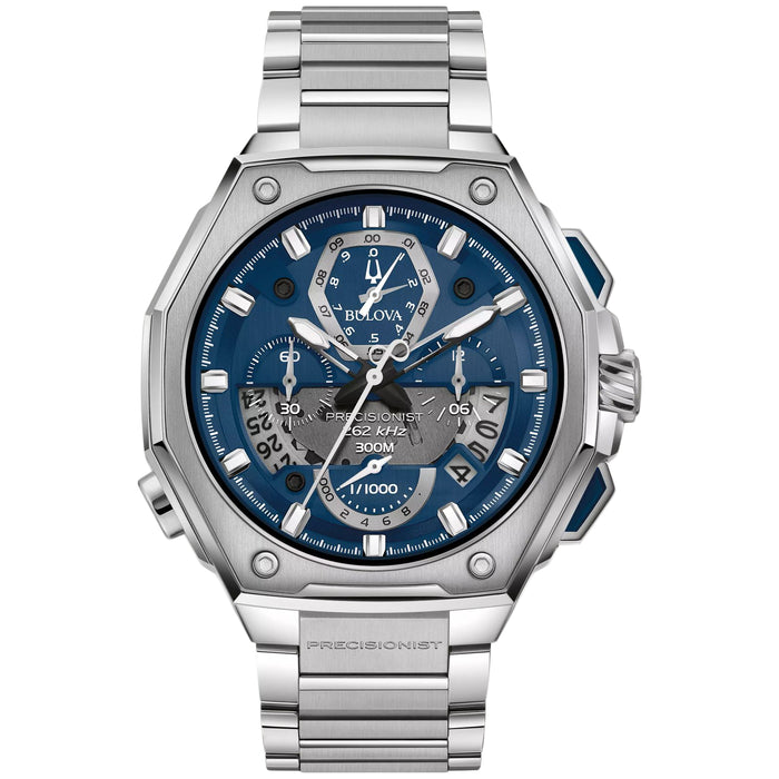 Bulova Men's Precisionist Blue Dial Watch - 96B349