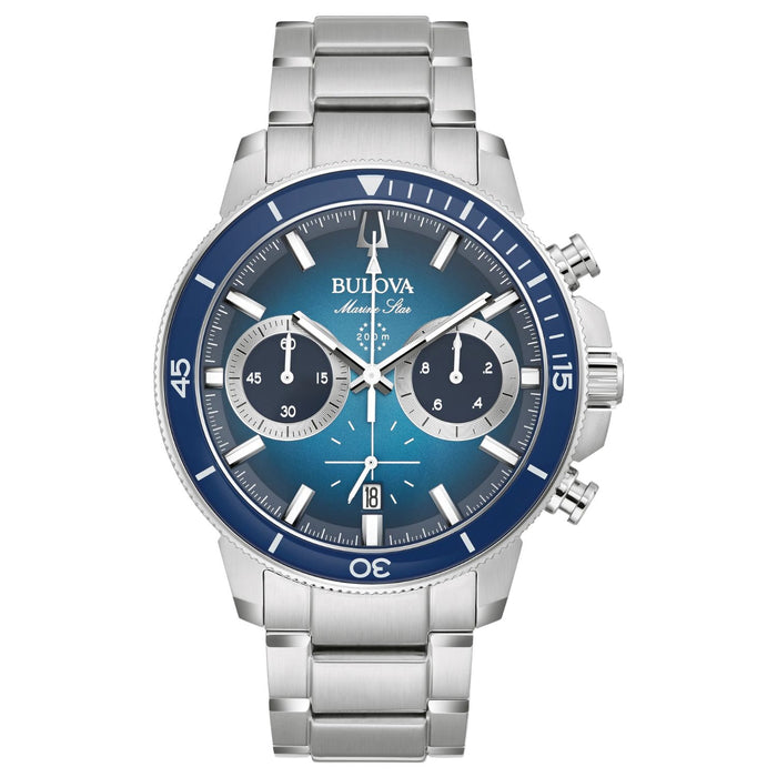 Bulova Men's Marine Star Blue Dial Watch - 96B380