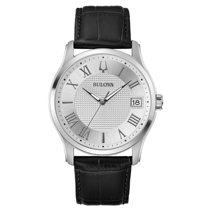 Bulova Men's Wilton Silver Dial Watch - 96B388