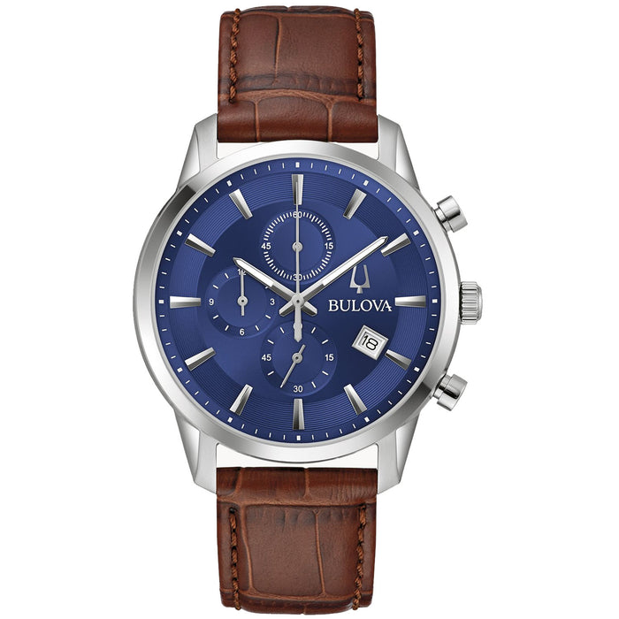 Bulova Men's Sutton Blue Dial Watch - 96B402