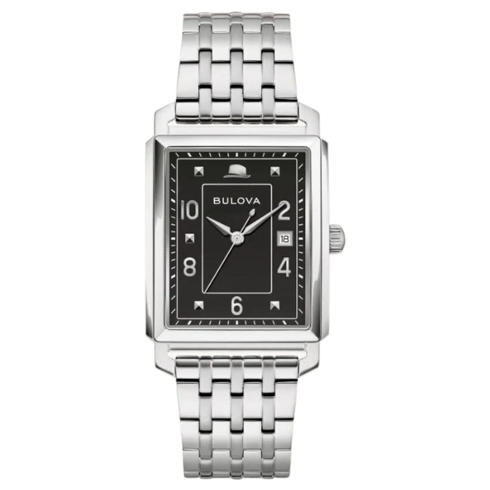 Bulova Men's Frank Sinatra Black Dial Watch - 96B461