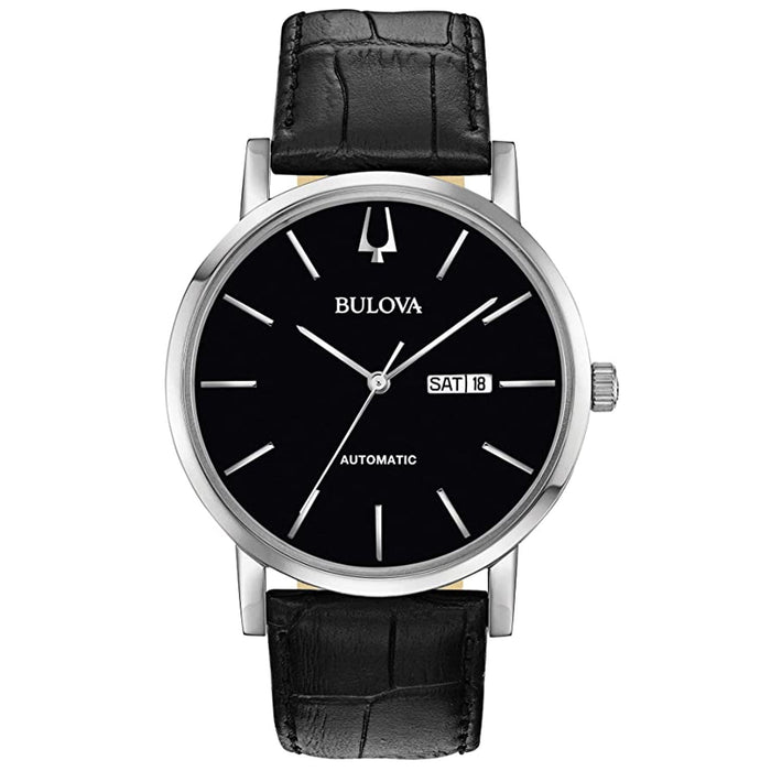 Bulova Men's Classic Black Dial Watch - 96C131