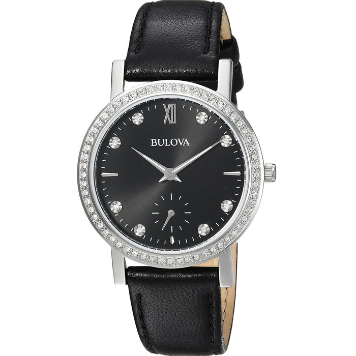 Bulova Women's Classic Black Dial Watch - 96L246