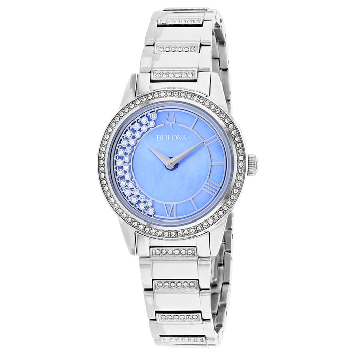 Bulova Women's TurnStyle Blue Mother of Pearl Dial Watch - 96L260