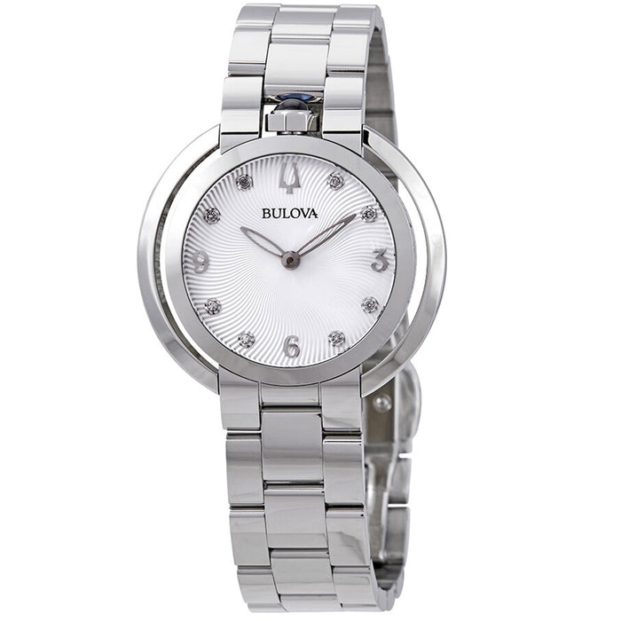 Bulova Women's Rubaiyat White Dial Watch - 96P184