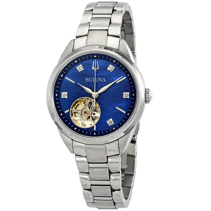 Bulova Women's Sutton Blue Dial Watch - 96P191