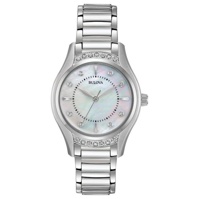 Bulova Women's Classic Silver Dial Watch - 96R216
