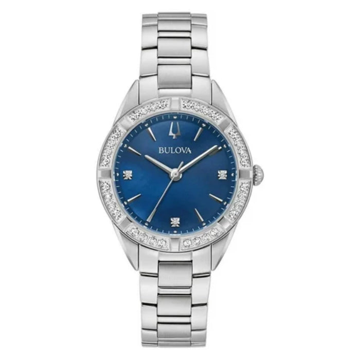 Bulova Women's Sutton Blue Dial Watch - 96R243