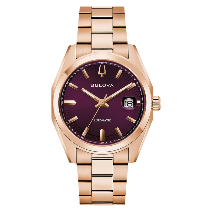 Bulova Men's Surveyor Maroon Dial Watch - 97B234