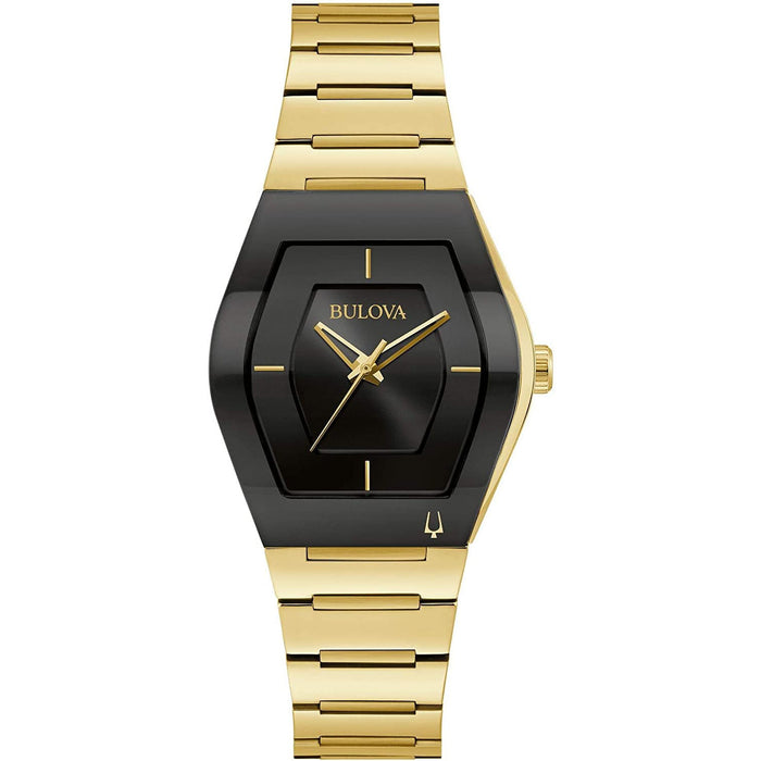 Bulova Women's Gemini Black Dial Watch - 97L164