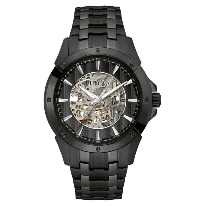 Bulova Men's Classic Black Dial Watch - 98A147