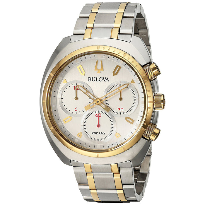 Bulova Men's Curv Silver Dial Watch - 98A157