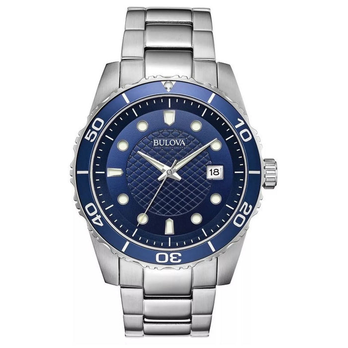 Bulova Men's Classic Blue Dial Watch - 98A194