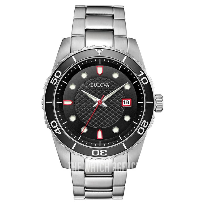 Bulova Men's Versatile Black Dial Watch - 98A195