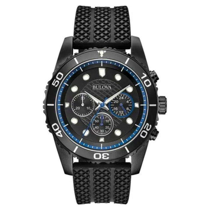 Bulova Men's Classic Black Dial Watch - 98A211