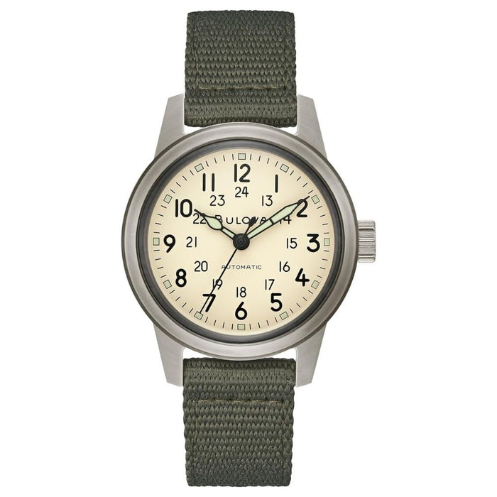 Bulova Men's Hack Beige Dial Watch - 98A307