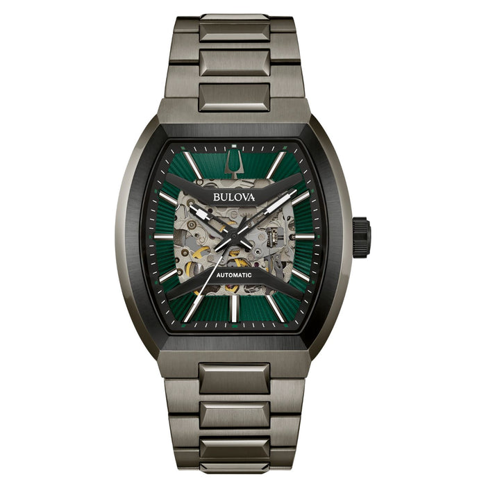 Bulova Men's Maquina Green and black Dial Watch - 98A321