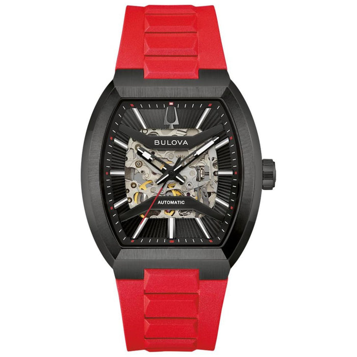 Bulova Men's Maquina Black Dial Watch - 98A341