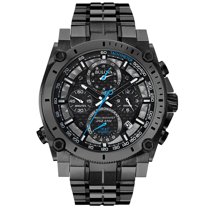 Bulova Men's Precisionist Black Dial Watch - 98B229