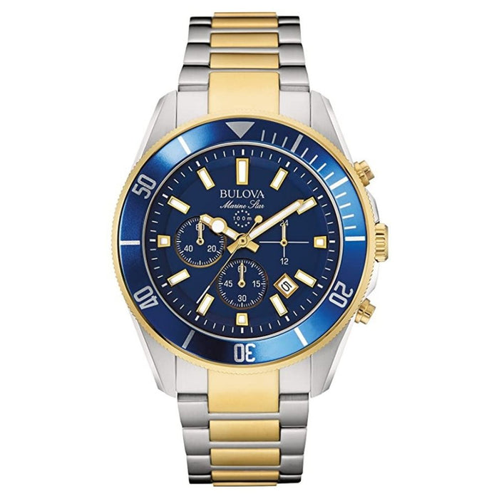 Bulova Men's Marine Blue Dial Watch - 98B230