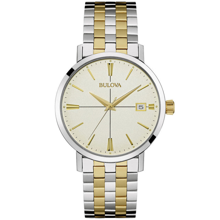 Bulova Men's Classic White Dial Watch - 98B255