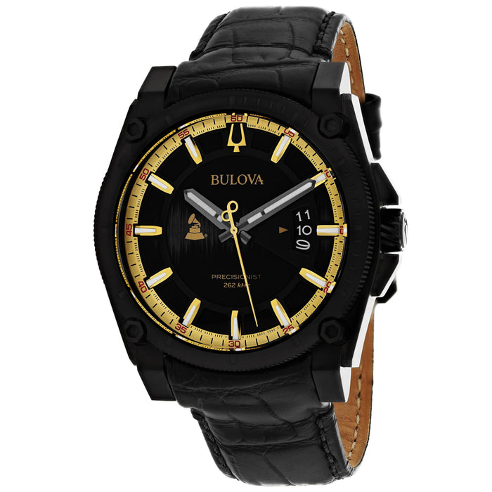 Bulova Men's Grammy Edition Black Dial Watch - 98B293