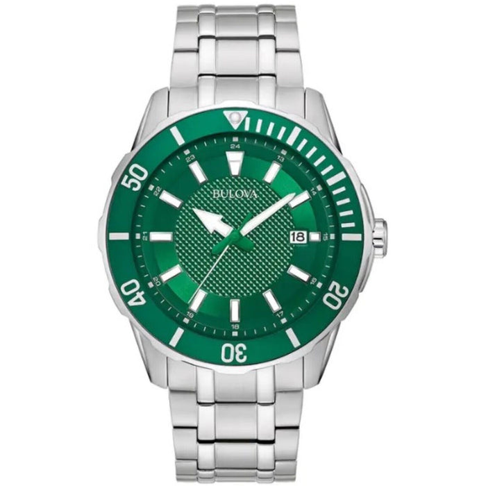 Bulova Men's Classic Sport Green Dial Watch - 98B359