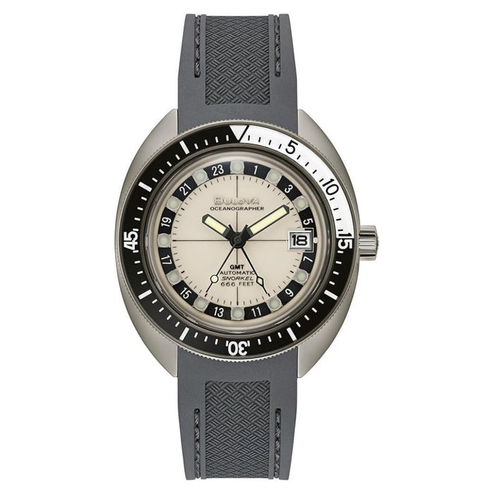 Bulova Men's Snorkel White Dial Watch - 98B407