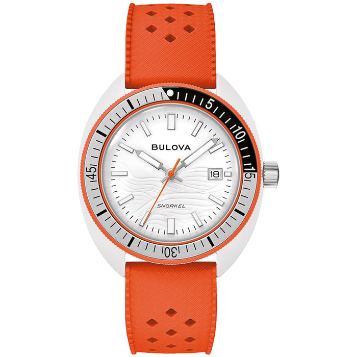 Bulova Men's Snorkel Clownfish White Dial Watch - 98B448