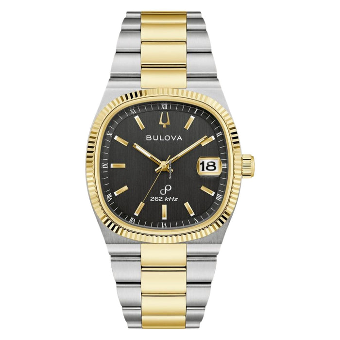 Bulova Men's Seville Black  Dial Watch - 98B458