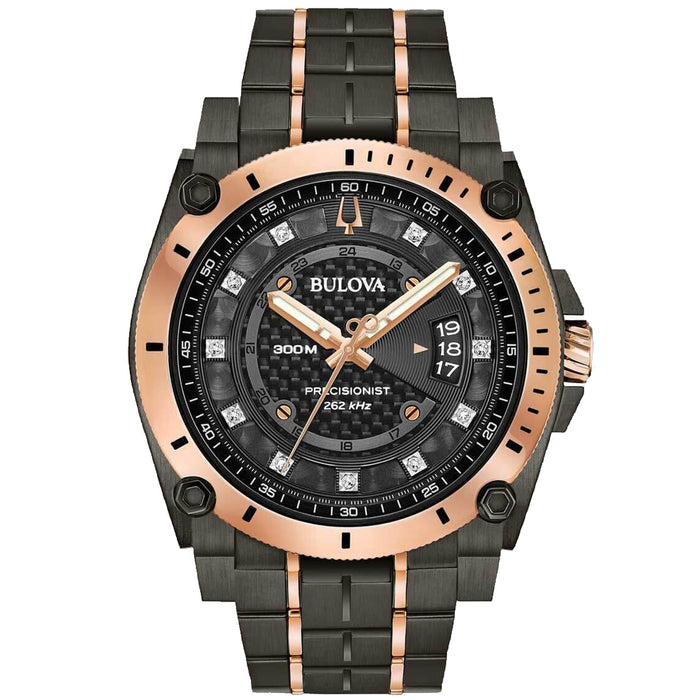 Bulova Men's Icon Black Dial Watch - 98D149