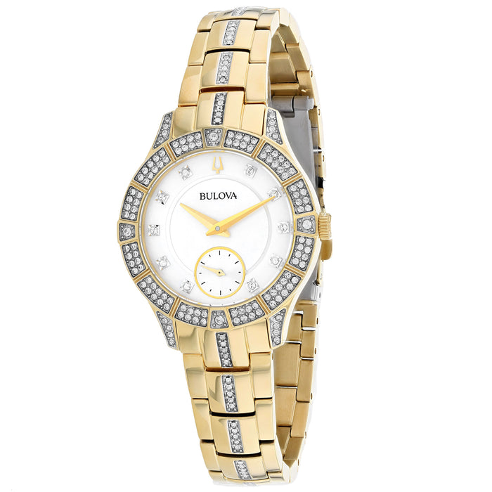 Bulova Women's Classic White Dial Watch - 98L283