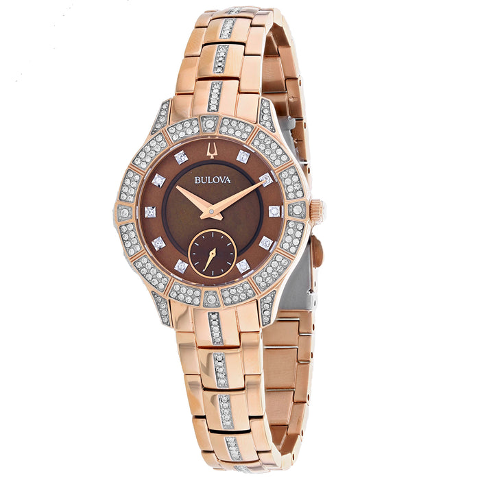 Bulova Women's Phantom Brown Dial Watch - 98L284