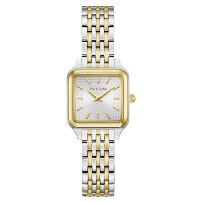 Bulova Women's Sutton Silver and white Dial Watch - 98L330