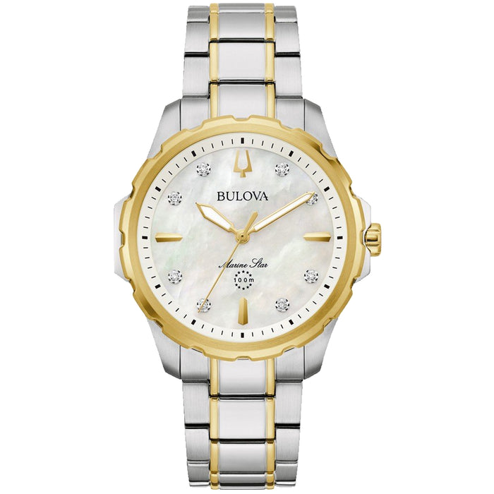 Bulova Women's Marina Star White Dial Watch - 98P227