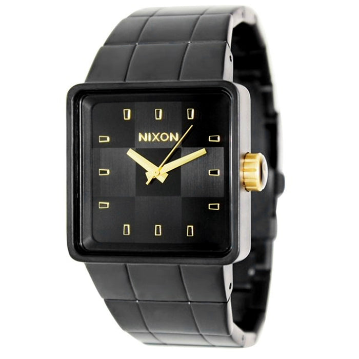 Nixon Men's Quatro Black Dial Watch - A013-1041