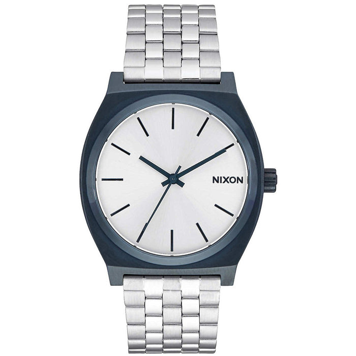 Nixon Men's Time Teller Silver Dial Watch - A045-1849