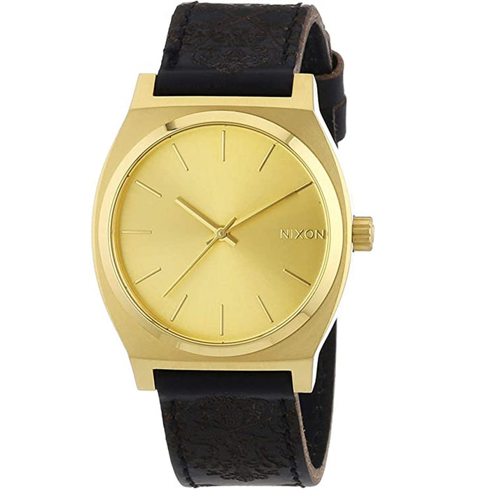 Nixon Men's Time Teller Gold Dial Watch - A045-1882