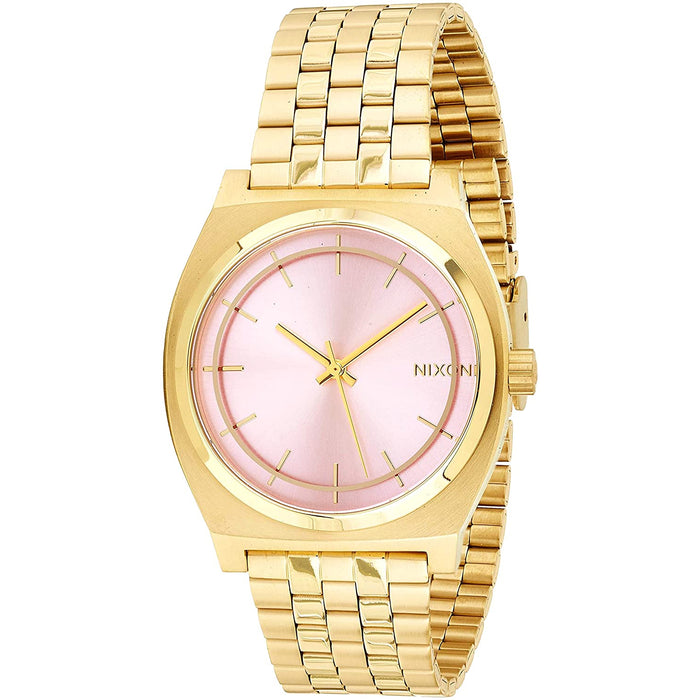 Nixon Women's Time Teller Pink Dial Watch - A045-2360