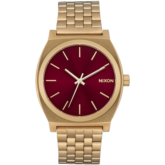 Nixon Men's Time Teller Red Dial Watch - A045-5098
