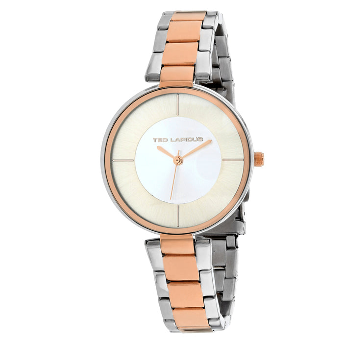 Ted Lapidus Women's Classic Silver / Rose gold Dial Watch - A0672BLIX