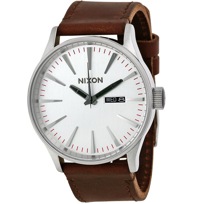 Nixon Men's Sentry White Dial Watch - A105-1113