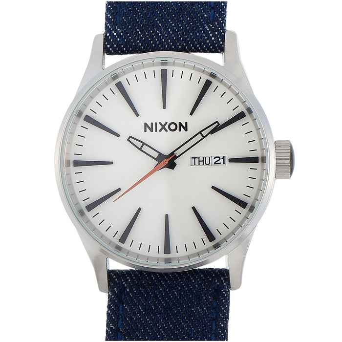Nixon Men's Sentry White Dial Watch - A105-1540