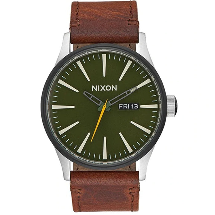 Nixon Men's Sentry Green Dial Watch - A105-2334